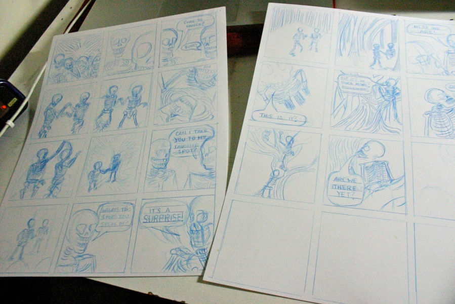 Gridlords anthology comic, in progress.